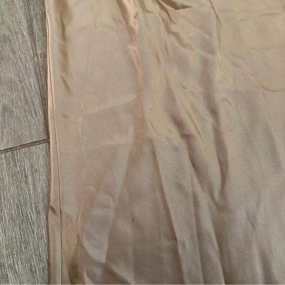 Retrofete Ester Satin Maxi Dress Halter Open Back Nude - Picture 3 of 4